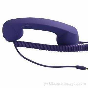 Radiation-proof Mobile Phone Handset/Headphones for iPhone, 3.5mm Supply Socket